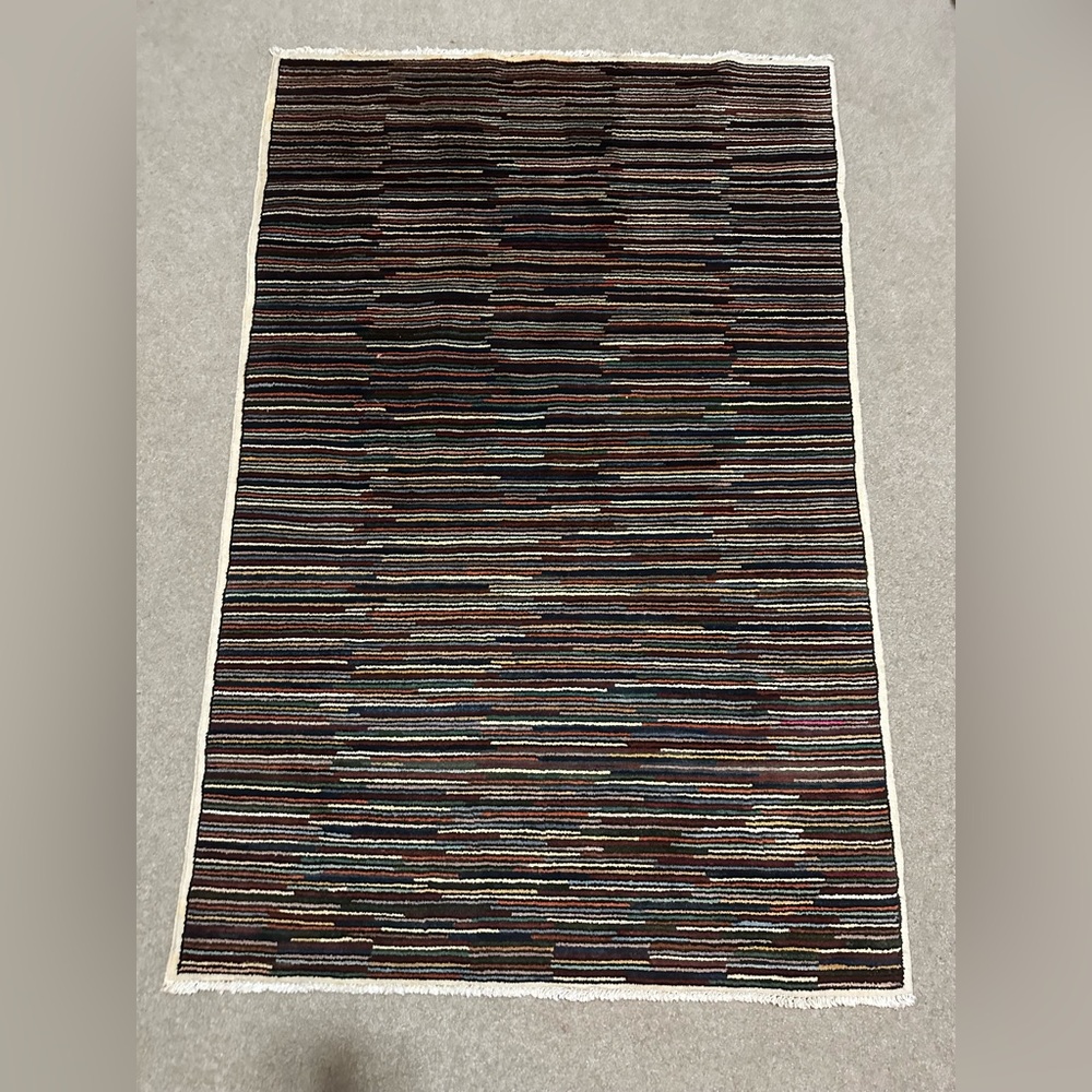 Gabeh Hand-Knotted Colorful Wool Oriental Rug